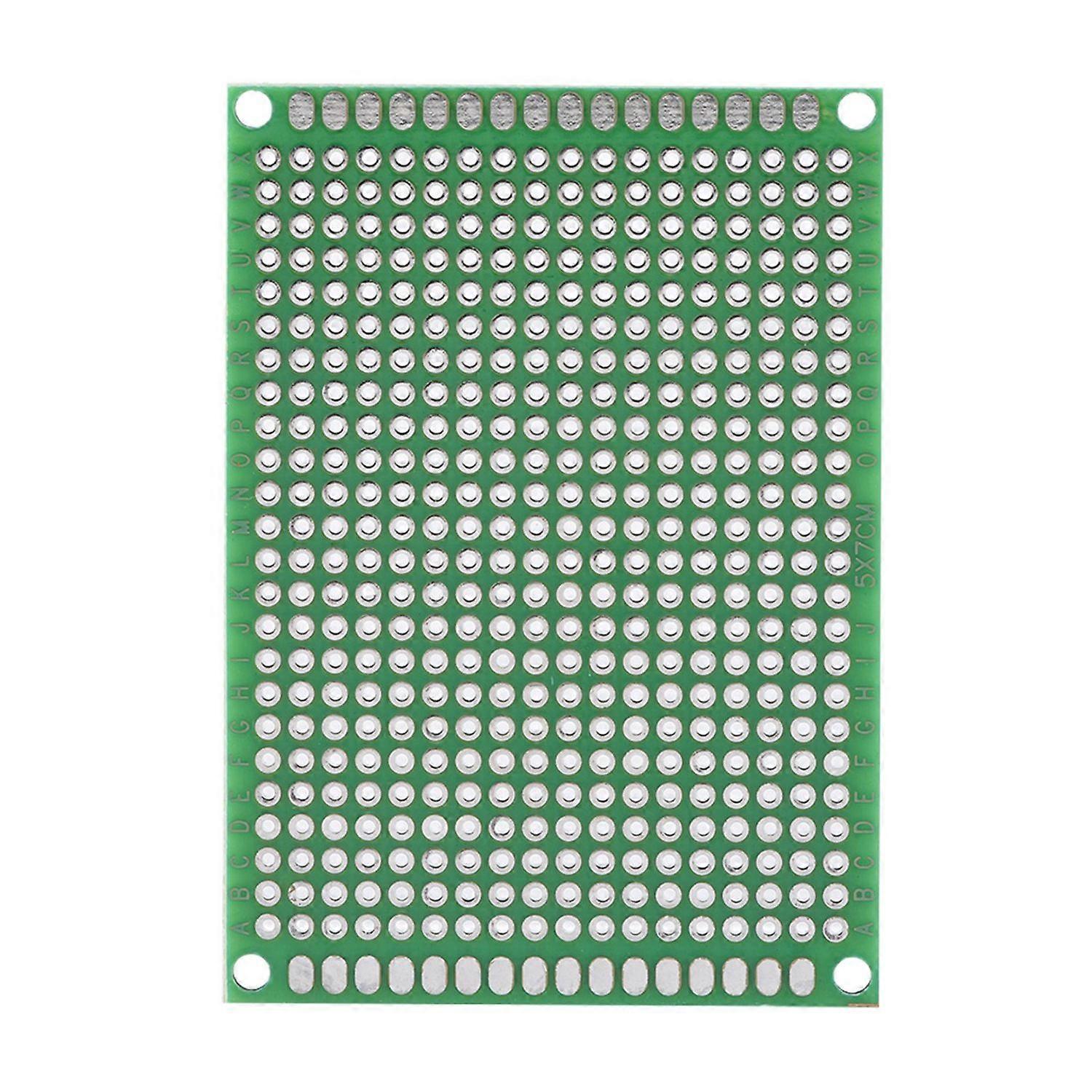 Features:
Universal prototype PCB circuit board, double sided, tin plated, used for point to point D