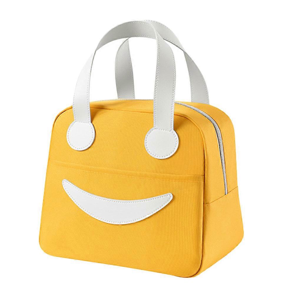 Adorable Lunch Bag for Storage Use 1Pcs Hand-Held Lunch Bag Yellow