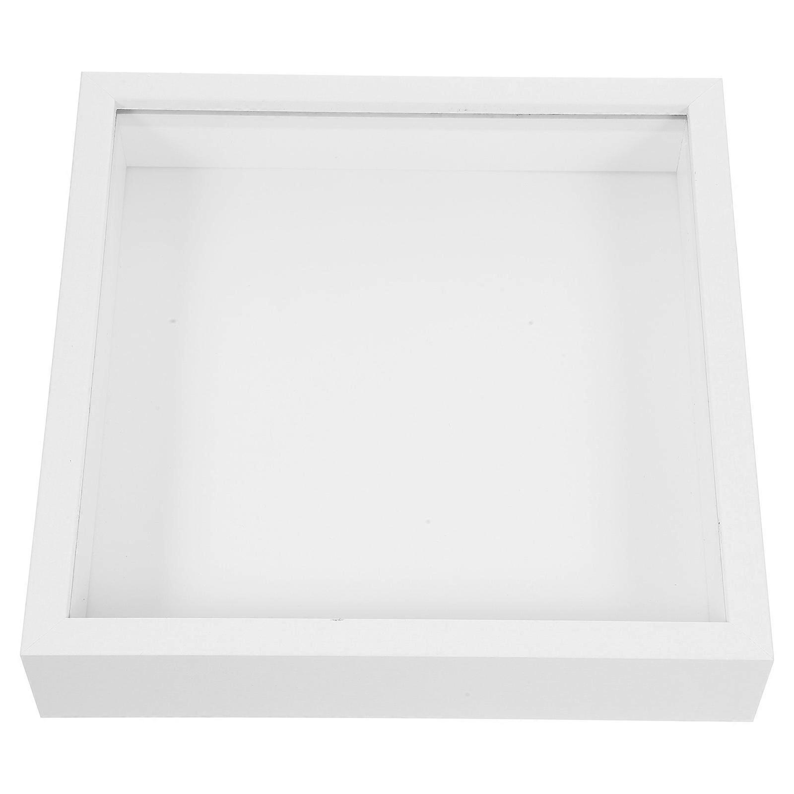 Wooden Pressed Flower Frame for Storage Use with White Finish 5Pcs Set