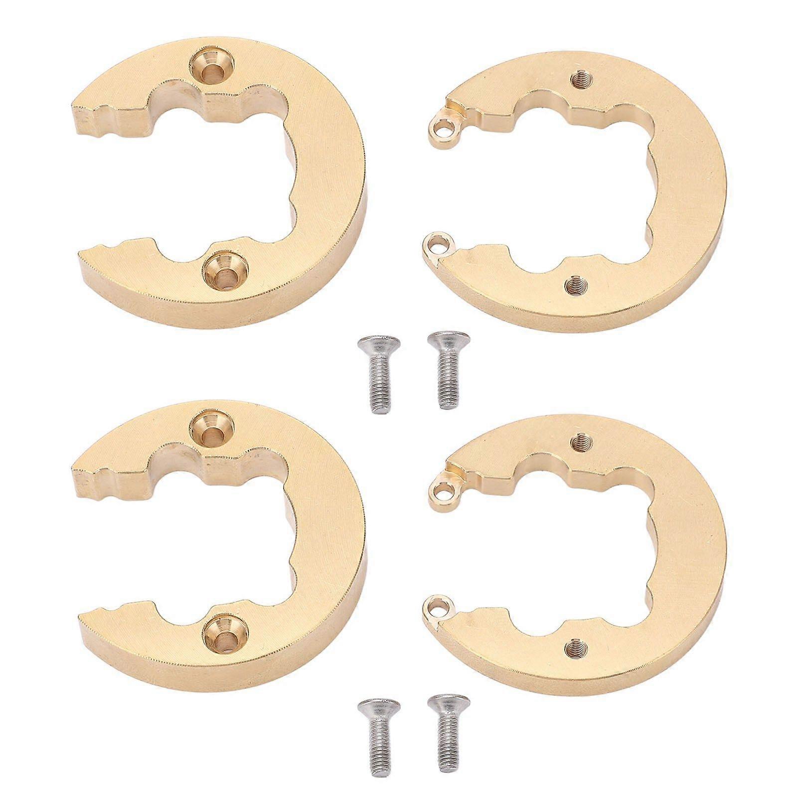 2 Set RC Wheel Counterweight CNC Brass for CROSSRC AT4 JT4 1/10 Remote Control Climbing Car