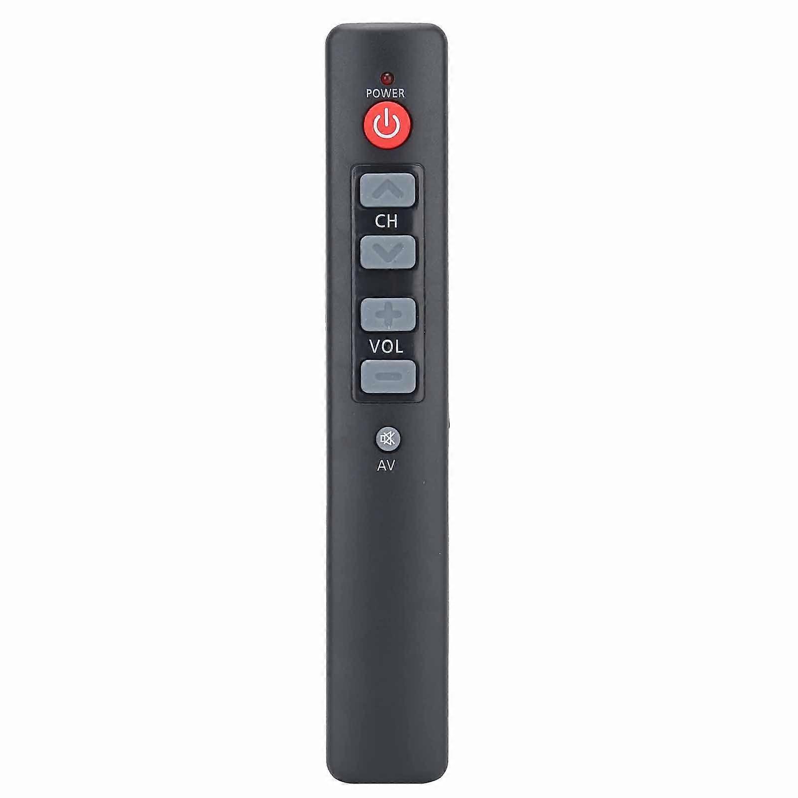 Learning Remote Control with 6 Big Buttons Smart Controller for TV STB DVD DVB HIFI VCR Gray