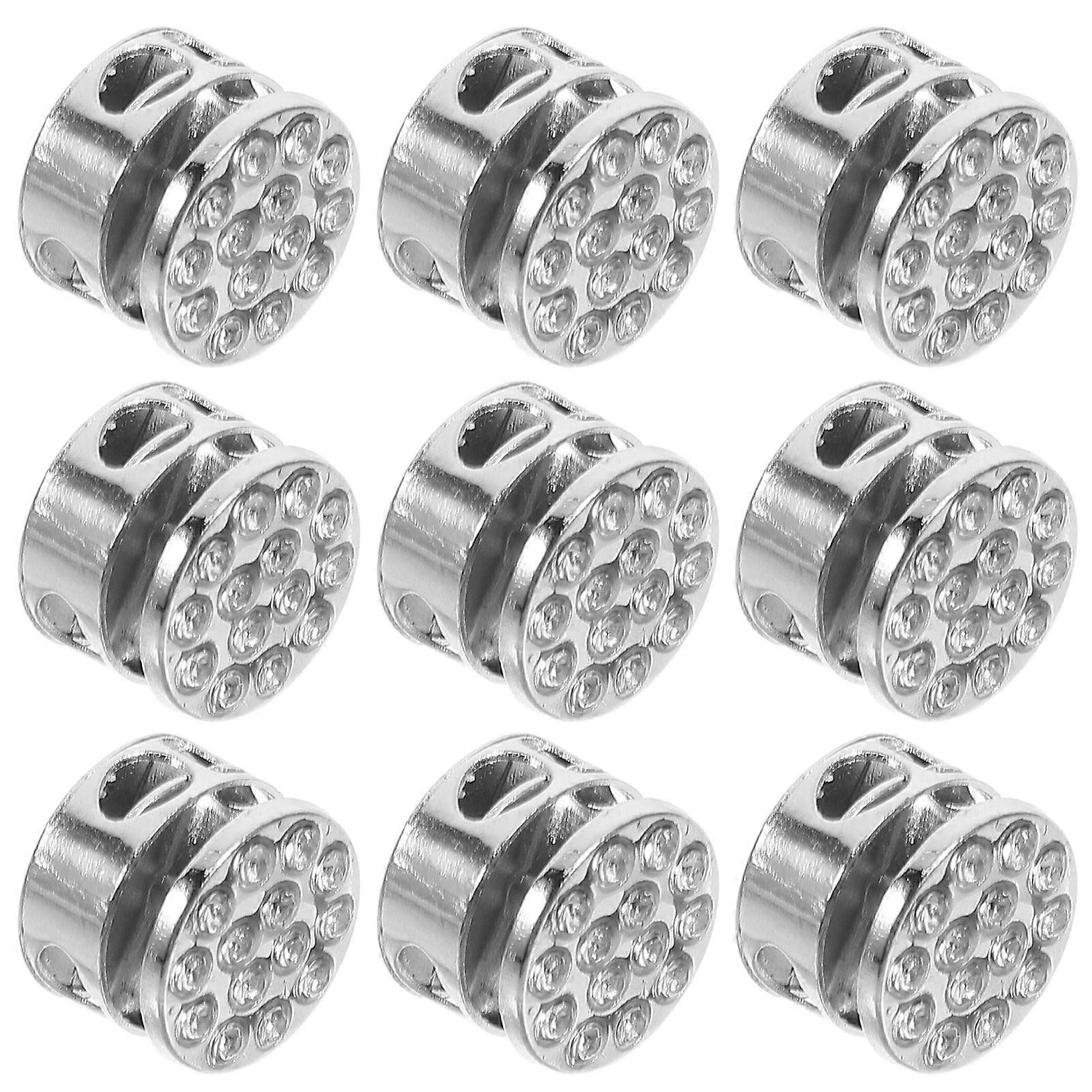 10pcs replacement Double Hole Spring Cord Locks Metal Toggle Stoppers Sliding Cord Fastener DIY Toggle Stoppers Spring Toggle Stopper