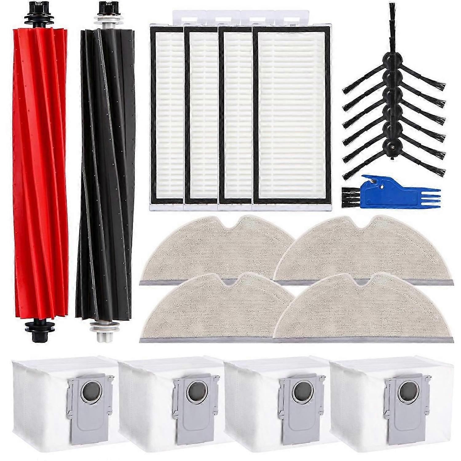 For Roborock Q8 Max+/Q8 Max, Main Brush, HEPA Filter, Rag, Side Brush