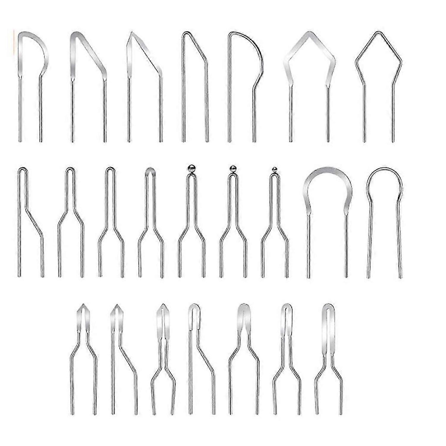23Pcs Pyrography Wire Tips Heat Wood Burning Tips Replacement Shape Pyrography Wire Pen Nibs for Woo