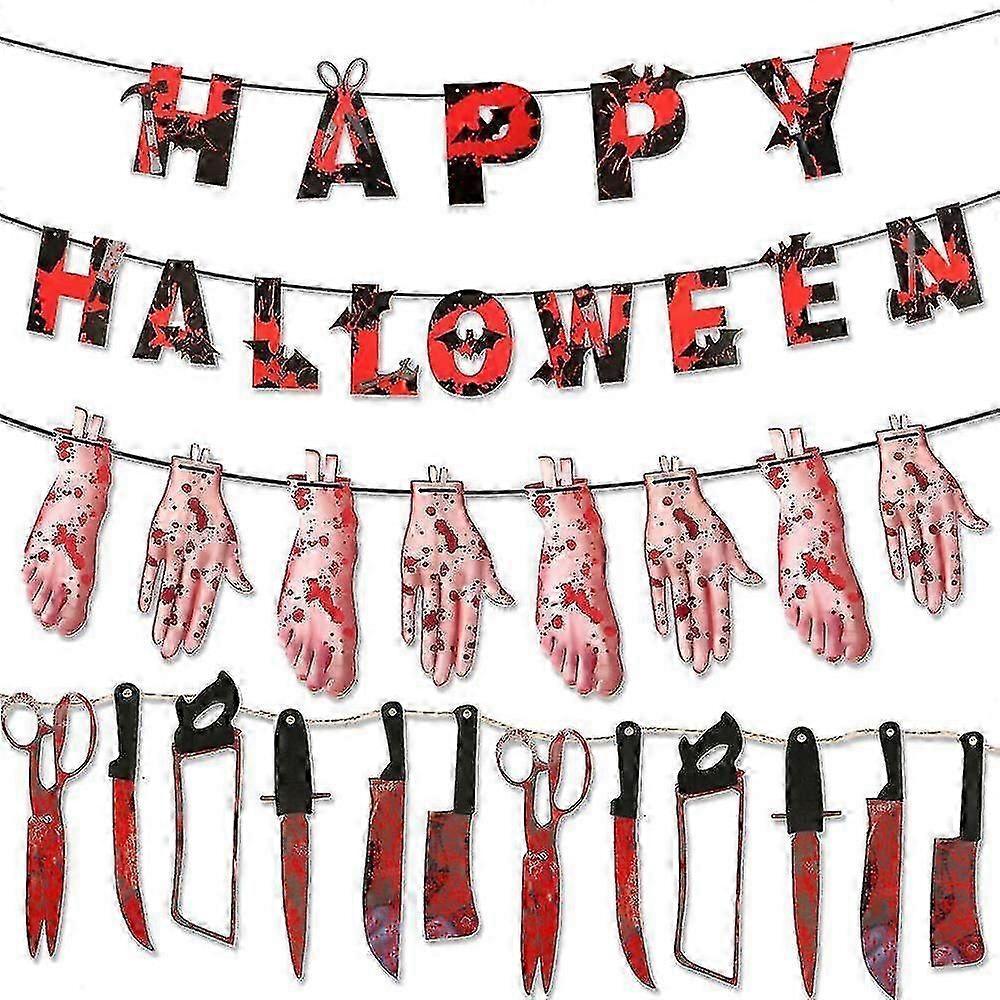 Halloween Decoration Bunting Set Halloween Decoration Banner Scary Halloween Decoration Decorations Halloween Decoration Banners Halloween Decoration