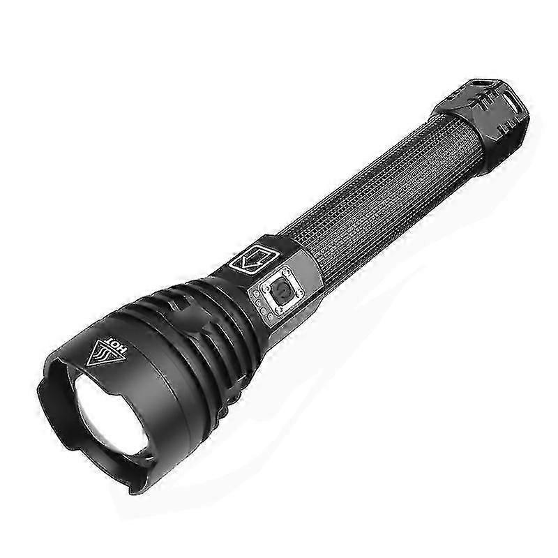 Led Flashlight, 10000 Lumens Xhp90 Ultra Powerful Adjustable Zoomable Waterproof Torch Flashlight, Usb Rechargeable Flashlight, Contains 218650 High C