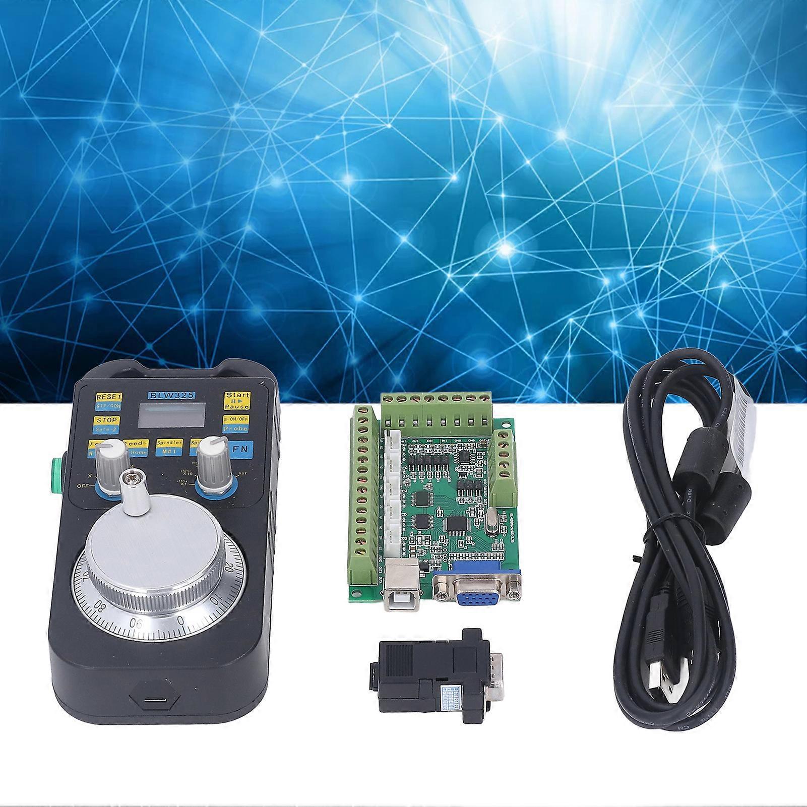 CNC Interface Adapter Board Set 14 Ports 5 Achsen mit Aluminium MPG Controller 12-24V