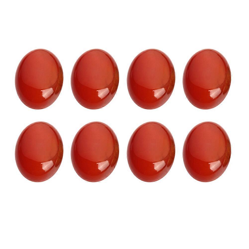 Oval Stone Cabochons for Jewelry Making 30Pcs Red Agate Patch