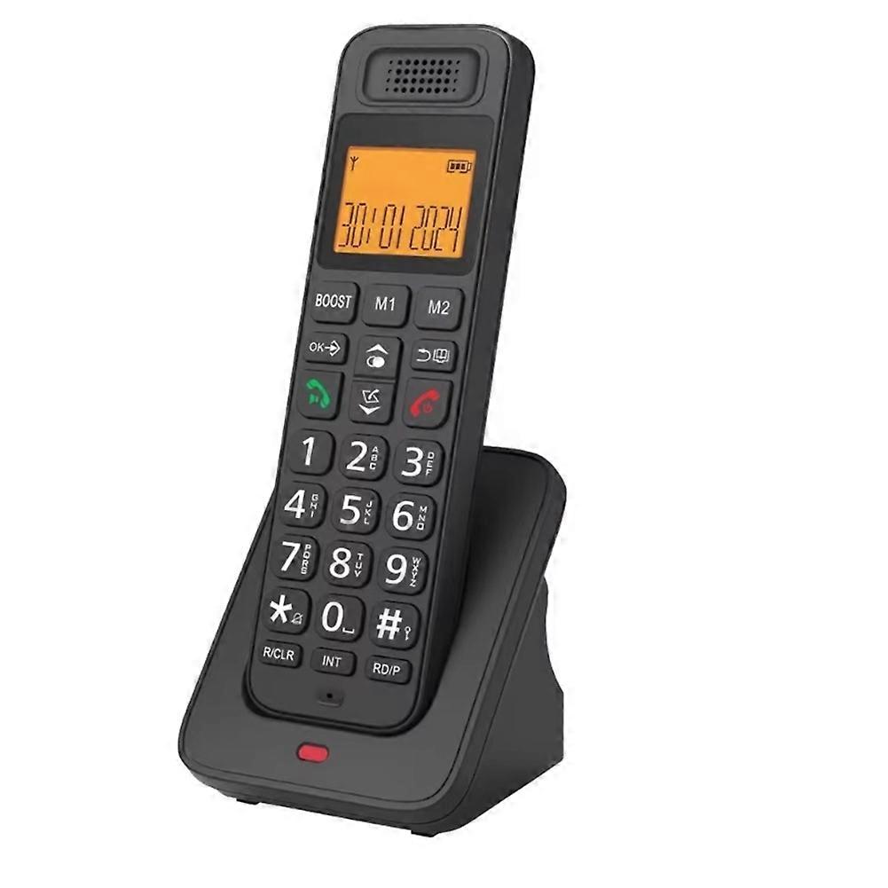 D1018 Home Handheld Digital Wireless Telephone EU-PLUG Black