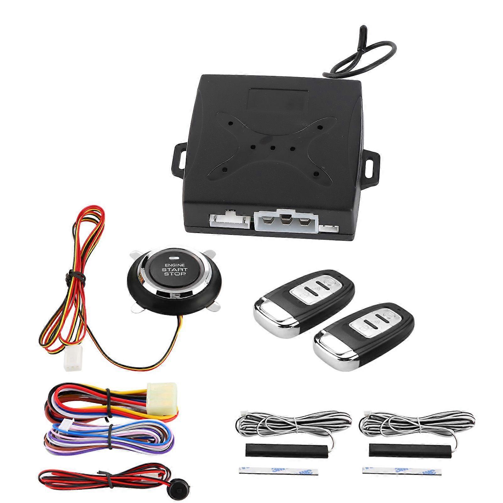 Universal Car Alarm System Engine Ignition Keyless Entry Push Button Remote Starter