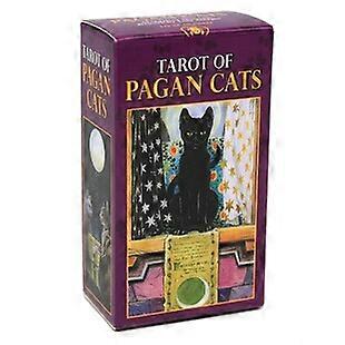 NEW Tarot Of Pagan Cats Full English Family Party Board Game Oracle Cards Astrology Divination Fate Card 78 Cards Deck