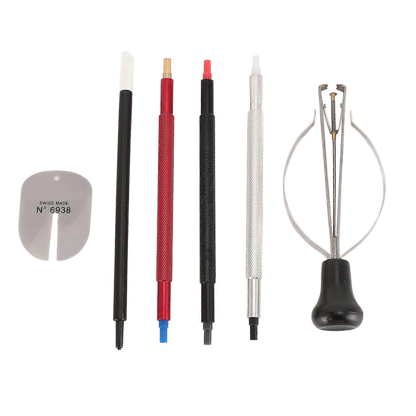 Watch Hand Setting Tool with Watch Hand Presser Dial Cleaner Pen Watch Dial Protector Set Watch Plunger Puller