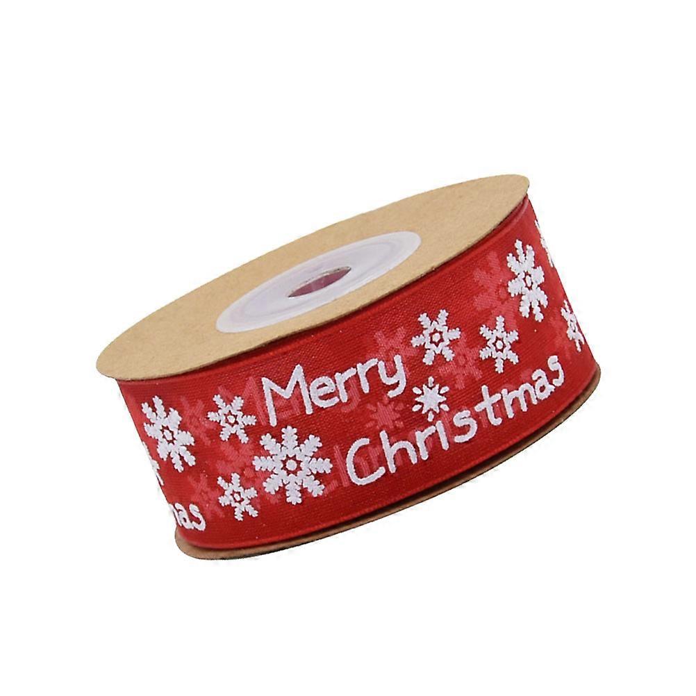 Party Gift Ribbon with Merry Christmas Letters 1 Roll for DIY
