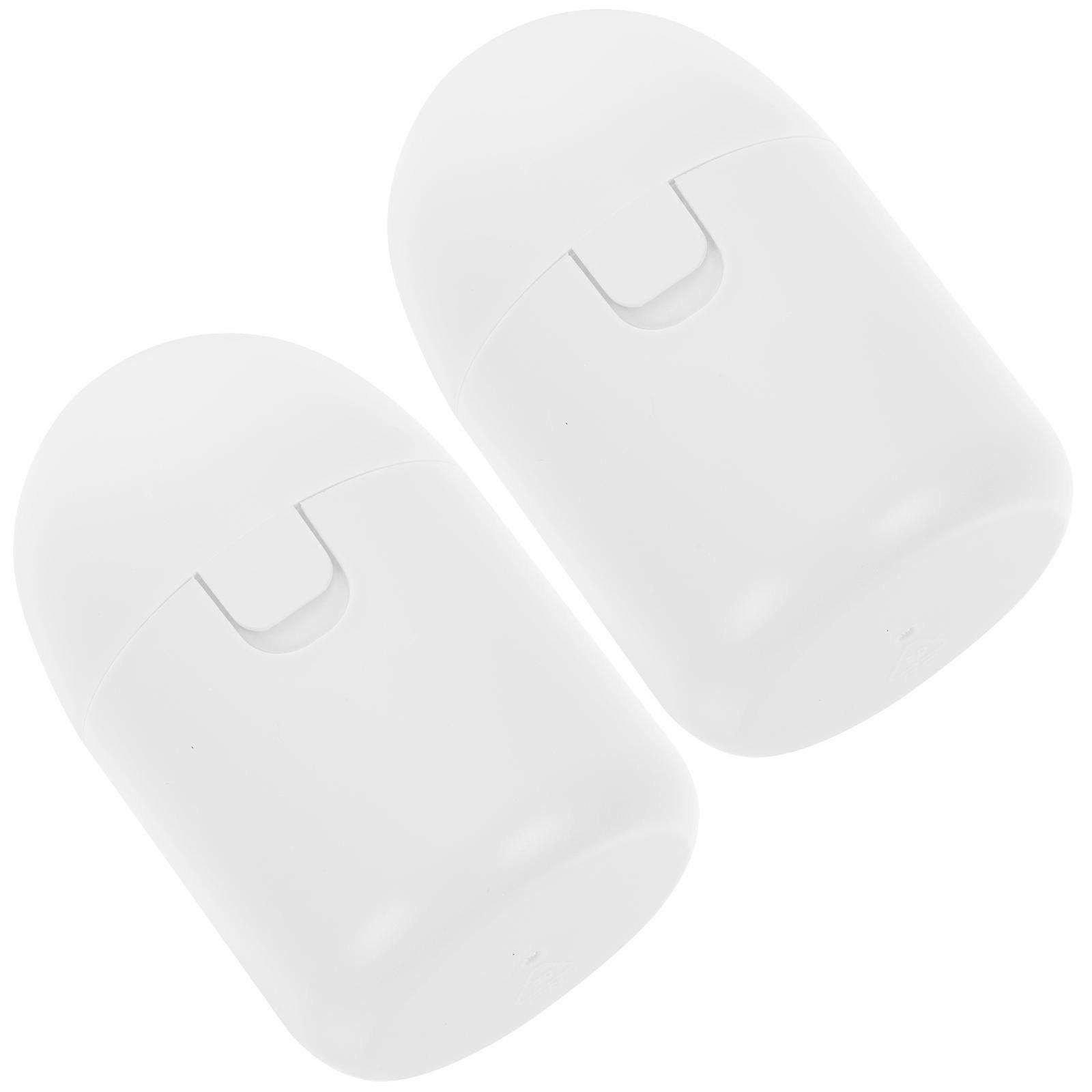 Sterilize Box for Storage Use 2Pcs White Plastic Material