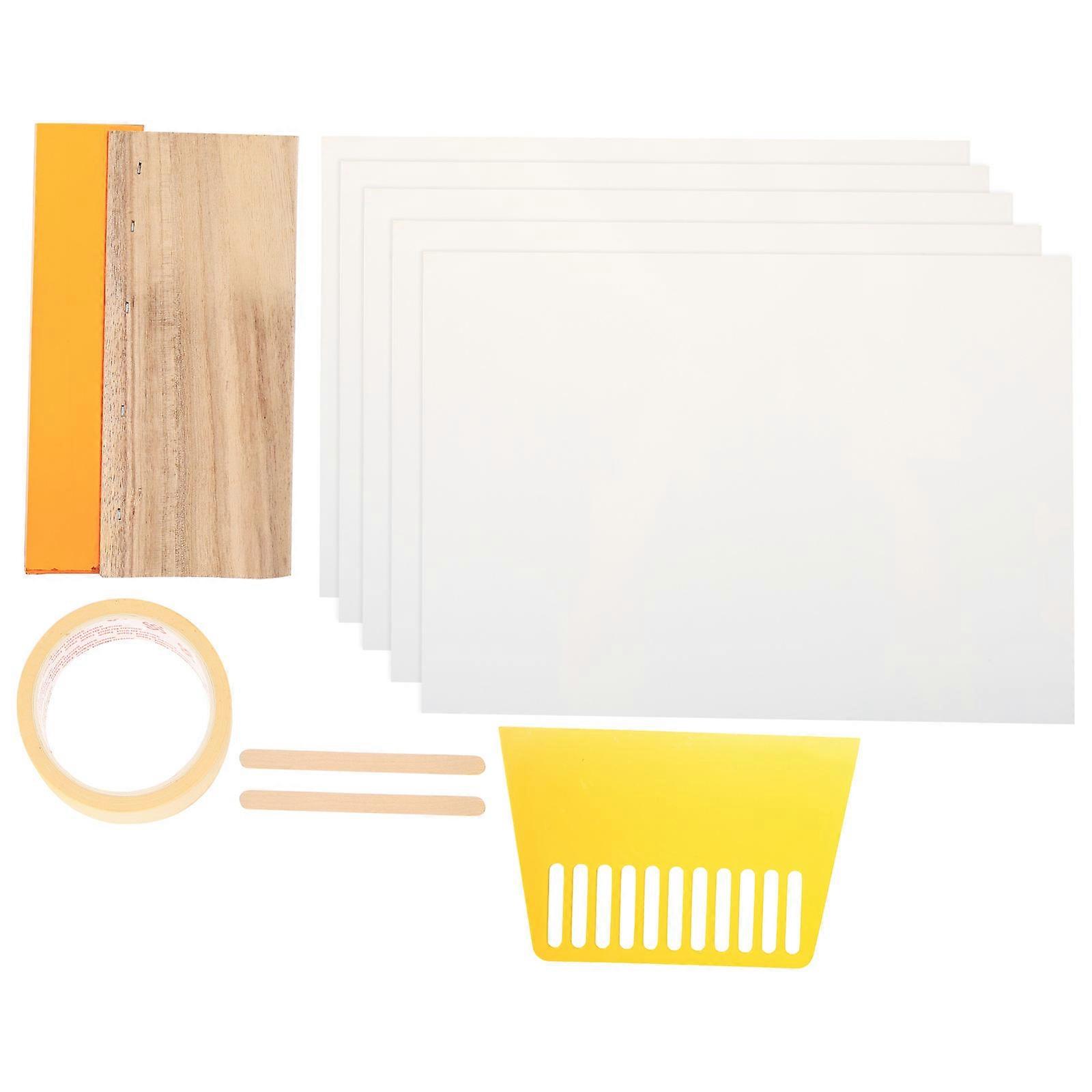 Silk Screen Printing Squeegee Screen Printing Kit for Polishing 1Set