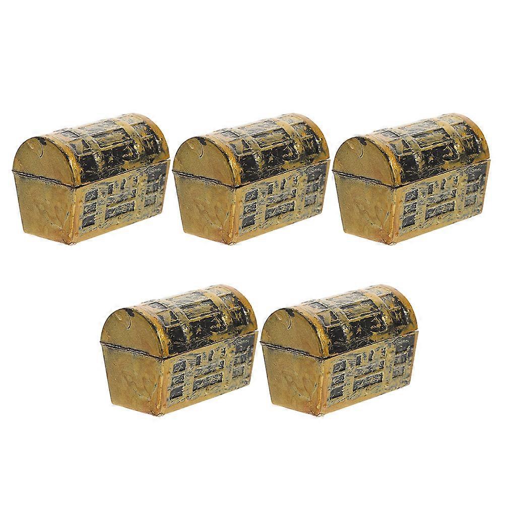 Plastic Mini Treasure Box Miniature Treasure Chests for Decoration 10Pcs