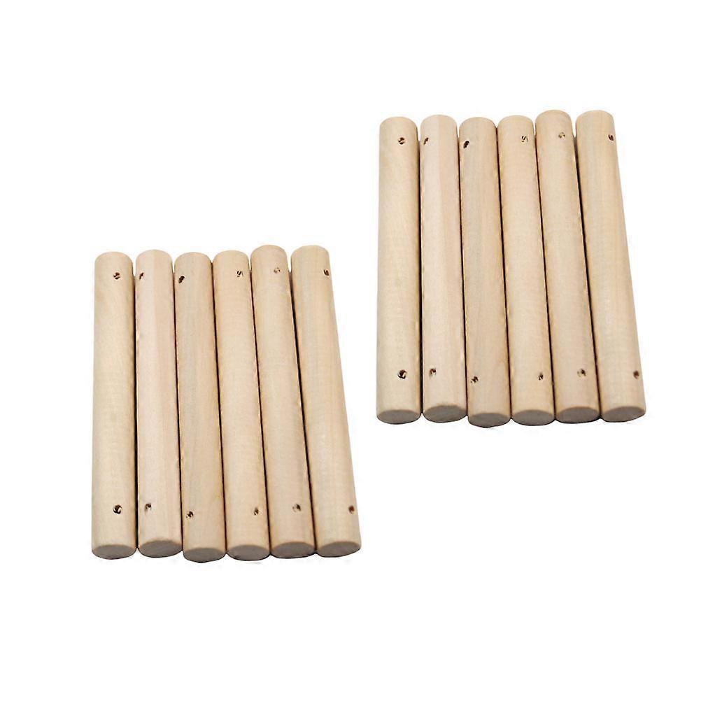 Durable Wooden Round Rods 50 Pcs For Woodworking Toy Building And Craft Projects Suitable For Hobbyists