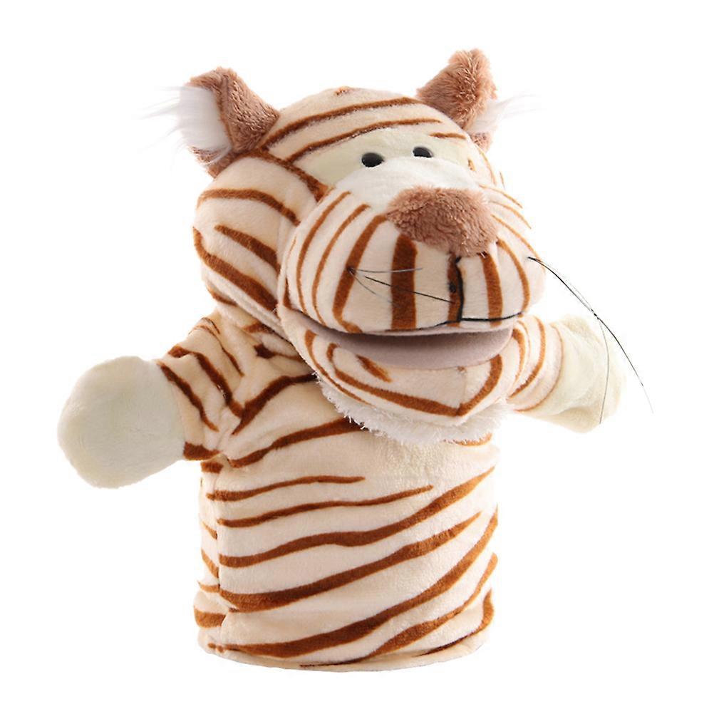 Animal Tiger Hand Puppet Plush Toy 2Pcs Interactive Fun for Kids