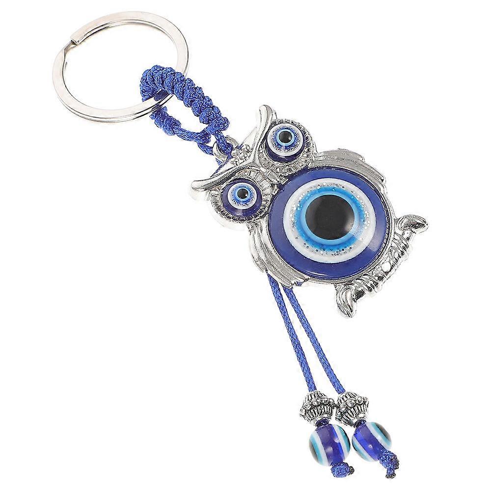 Fashionable Owl Keyring Charm Decorative Keychains With Multi Color Design For Anniversary And Parties 3Pcs