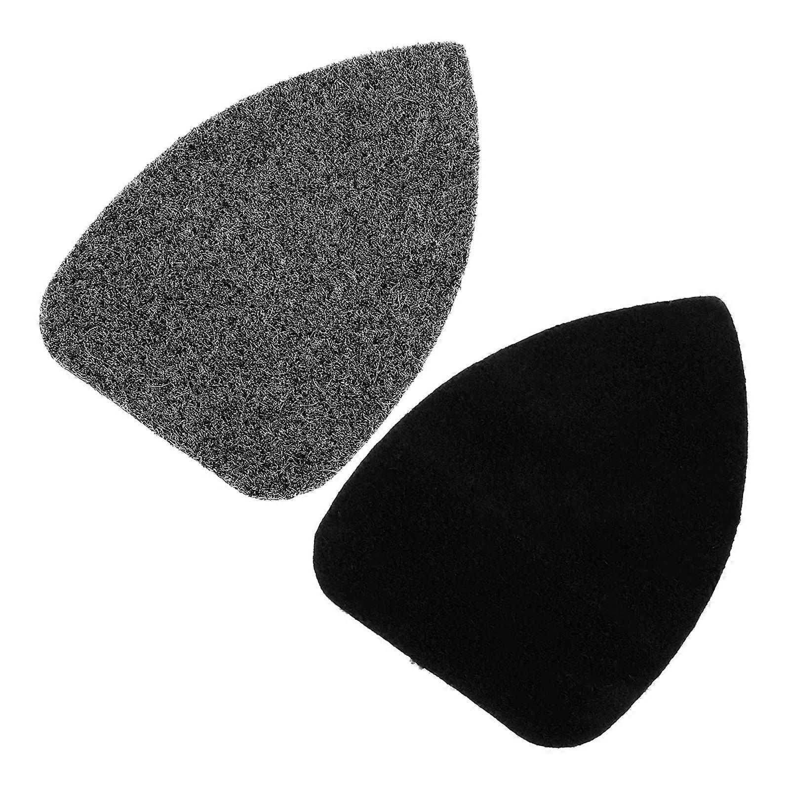 Vehicle Detailing Brush Car Cleaning Pads Interior Dusting Tool 4Pcs Triangular Sponge For Car Owners