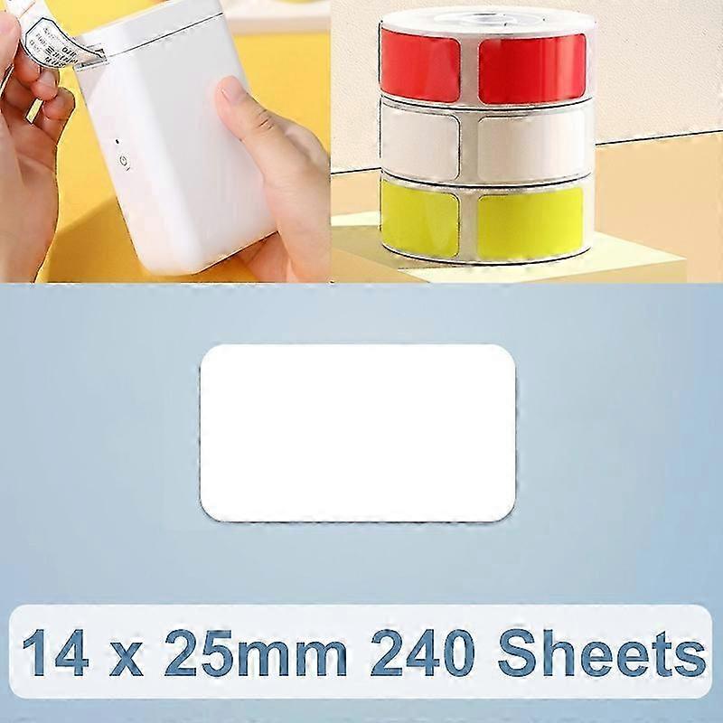14 x 25mm 240 Sheets Thermal Printing Label Paper Stickers For NiiMbot D101 / D11 2025