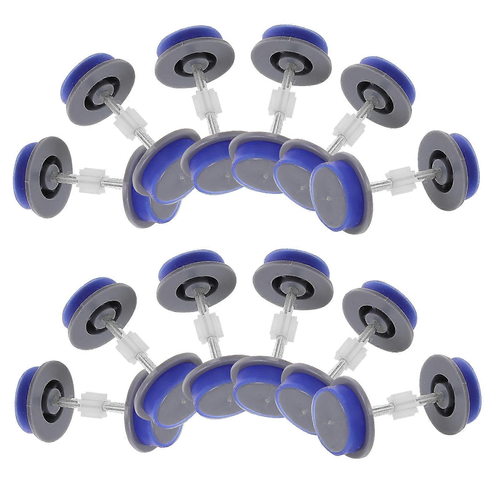 Train Wheels Toy Plastic Wheels for Replacement 30Pcs for DIY Repair