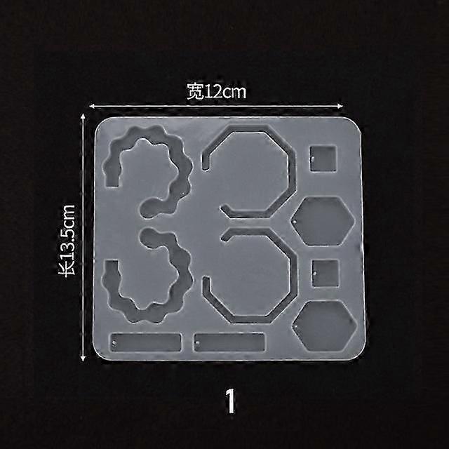 Set of 4 Silicone Earring Molds for Resin Crafting - Customisable Designs for UK DIY Jewellery Makers