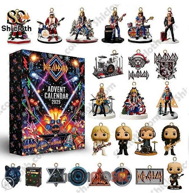 Coldplay 2025 Advent Calendar Blind Box joulukuusenkoriste akryyliriipus