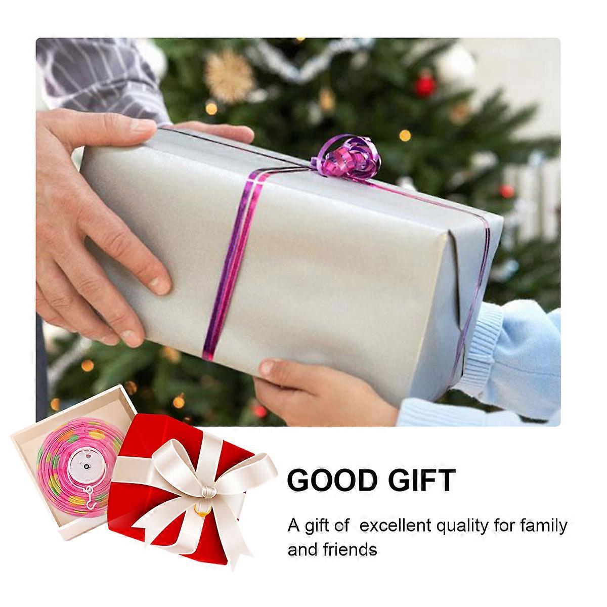 Oval LED Paper Lantern Rosy Hanging Decorative Lantern for Home Use