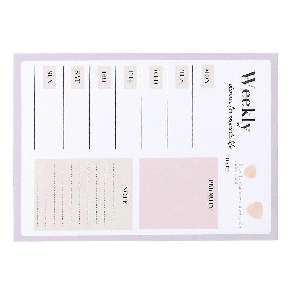 Convenient Weekly Planner Household Memo Pad for Daily Use Multi-Function Note Pad