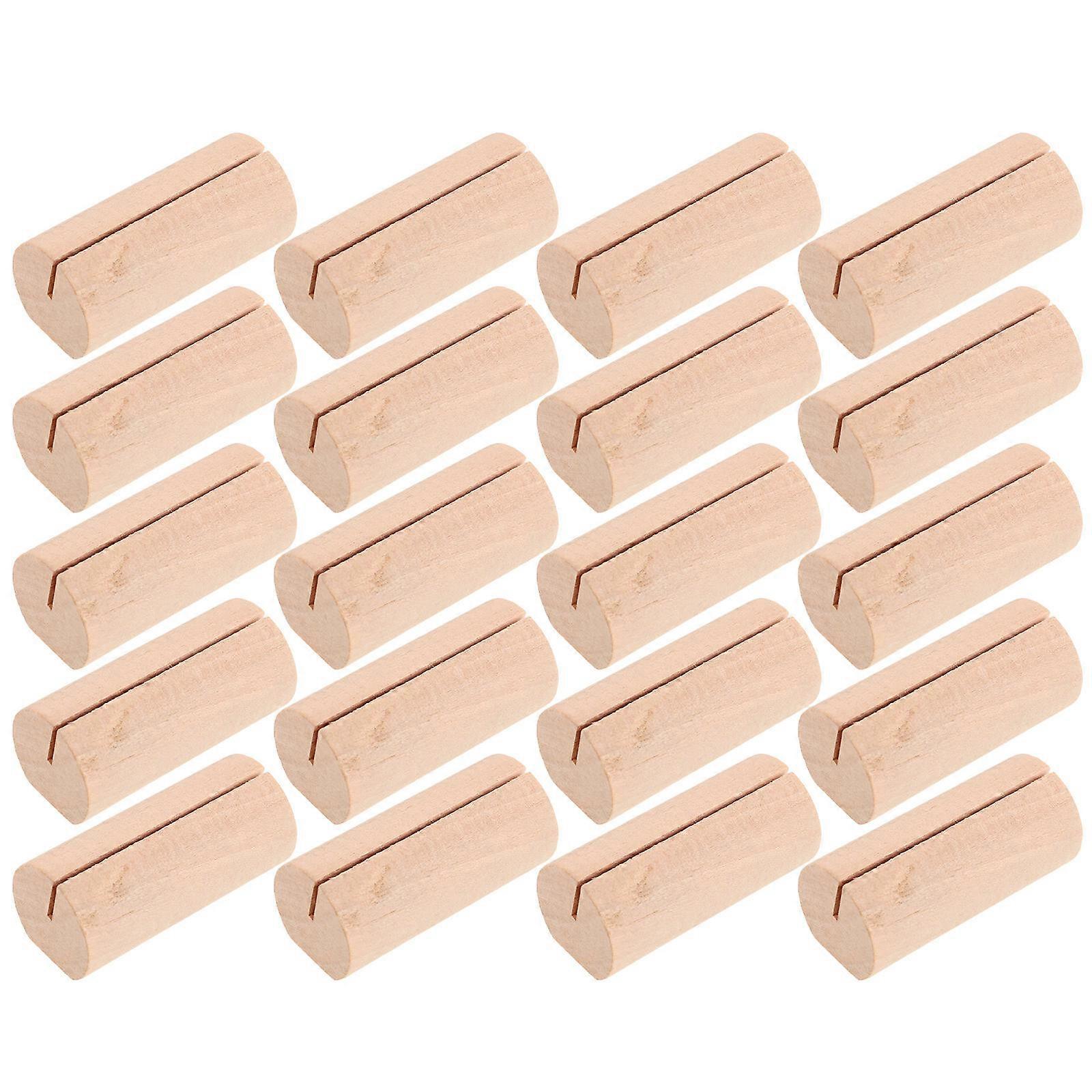 Wooden Business Card Holder for Table Number Display 60Pcs