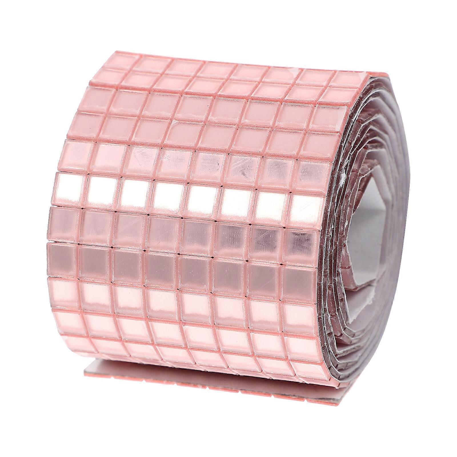 Mirror Tiles Self Adhesive Acrylic Mosaic Sticker for Wall Use 4 Rolls