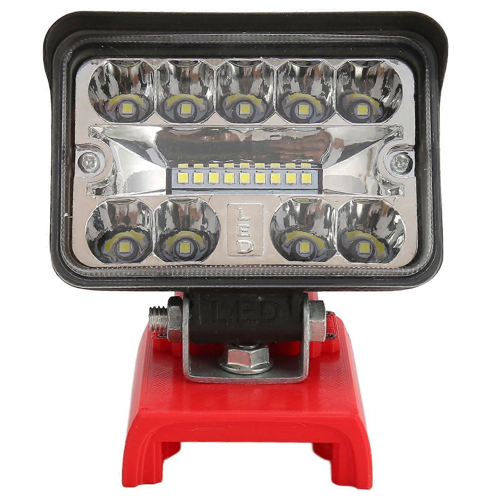 3in LED Rechargeable Work Light 18PCS Lamp Beads 2800lm 54W High Power Recyclable Reusable Square Working Lamp