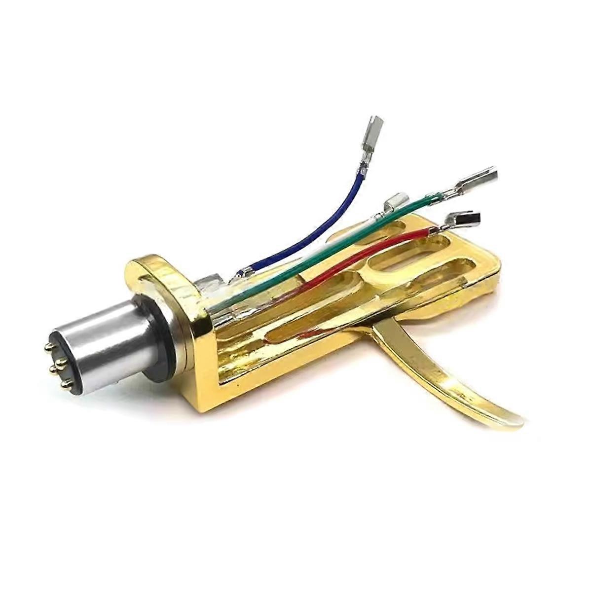 Record Player Vinyl Needle-Bracket Copper Wire Pickup Gold