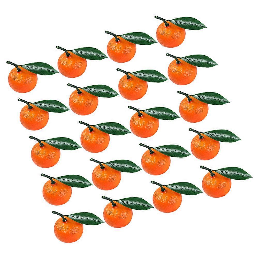 Fake Oranges Realistic Artificial Fruit Decoration for Home 100Pcs Set
