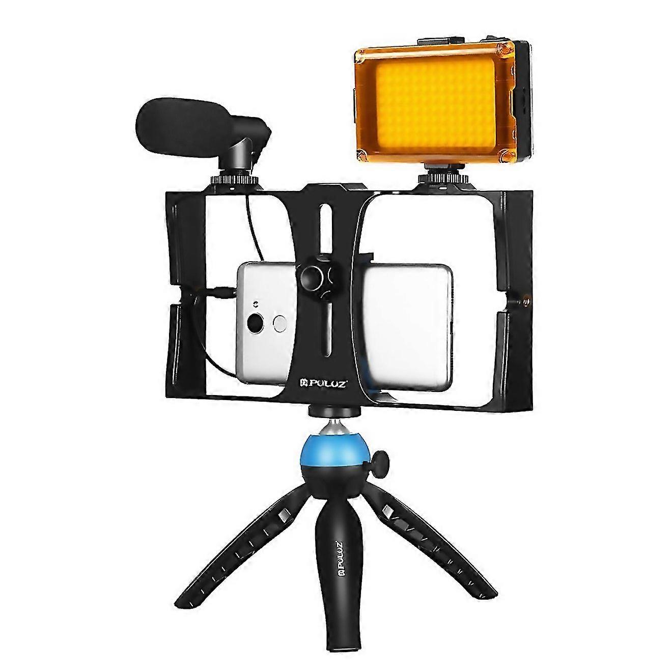 For 4 In 1 Vlogging Selfie Light Smartphone Video Rig