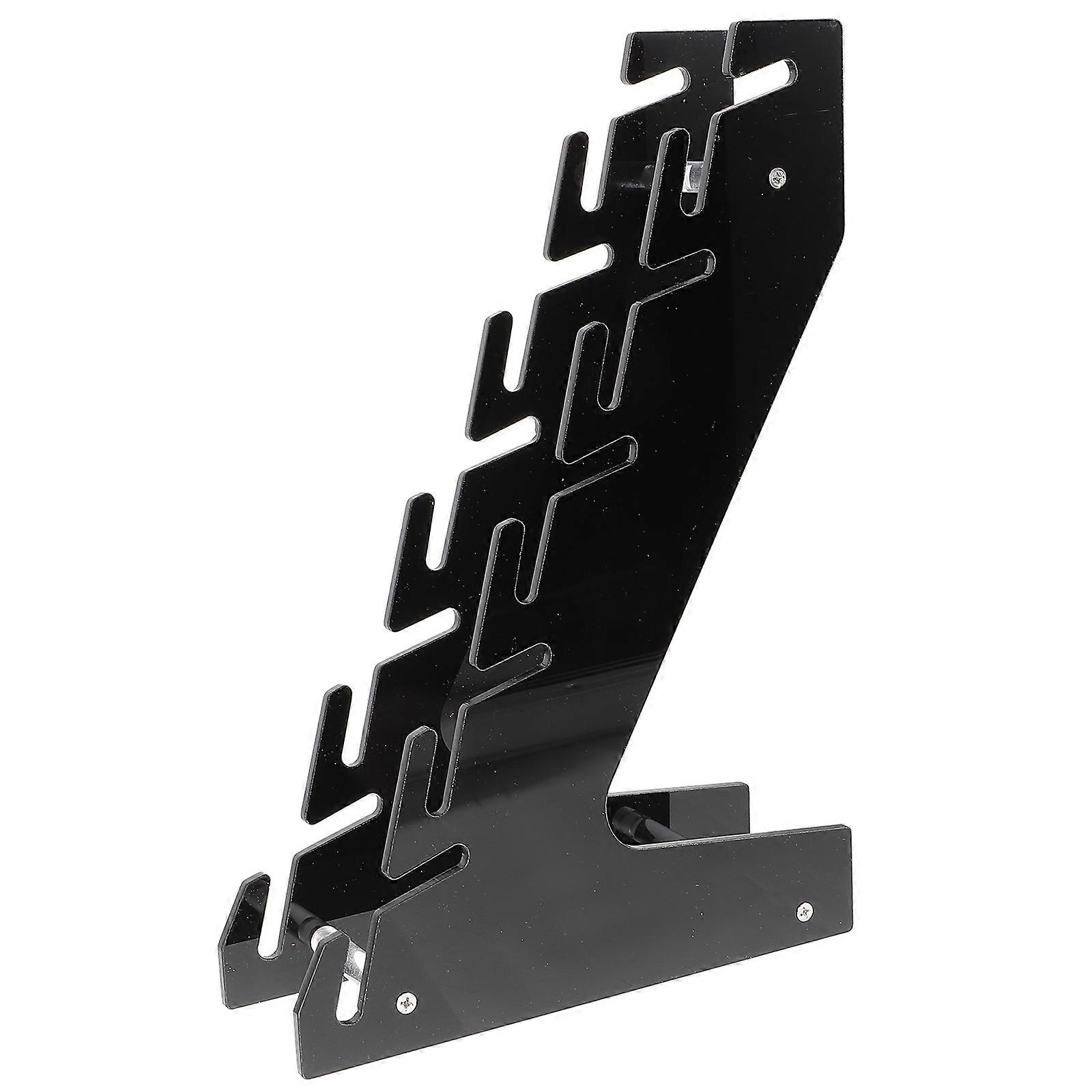 Hat Rack Acrylic Baseball Hat Organizer for Display 2Pcs Black Wall Mount