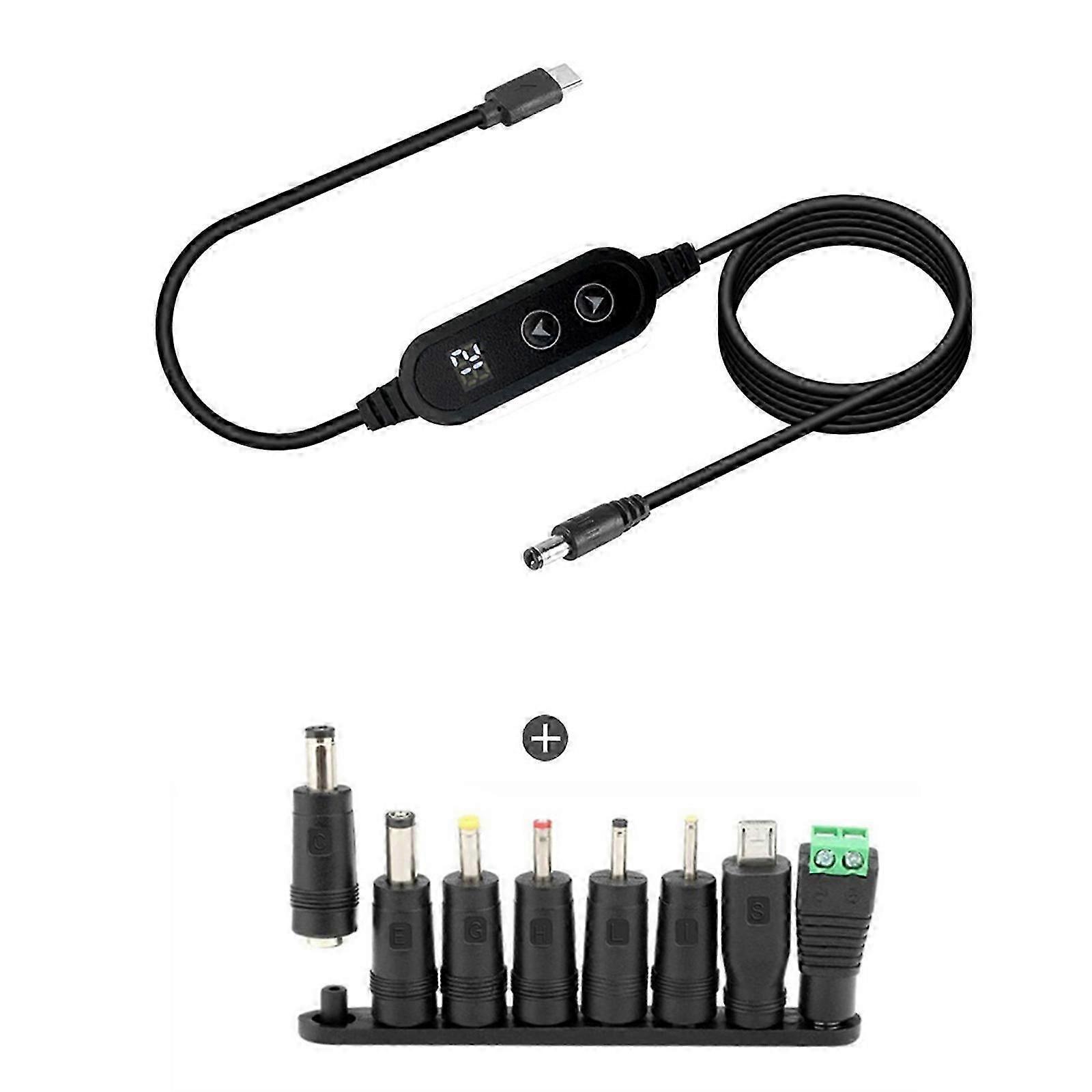 USB C PD36-100W to DC5521 Adapter Cable Support 5V-20V Adjustable for Safe and Reliabled Charging Solution Efficient 26s