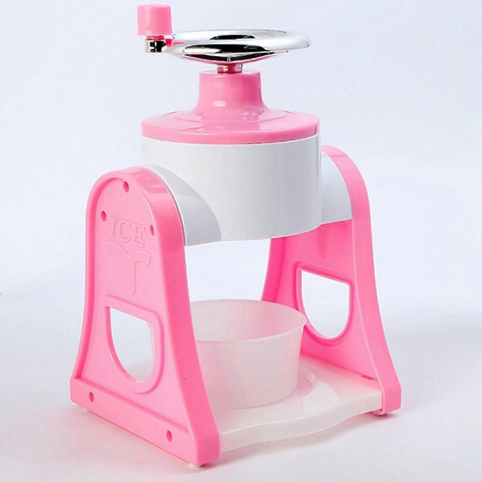 Ice Shaver Manual Hand Crank Shaved Mini Portable Picnic Snow Cone Machine Smoothie Ice Machine Mini Ice Shaver