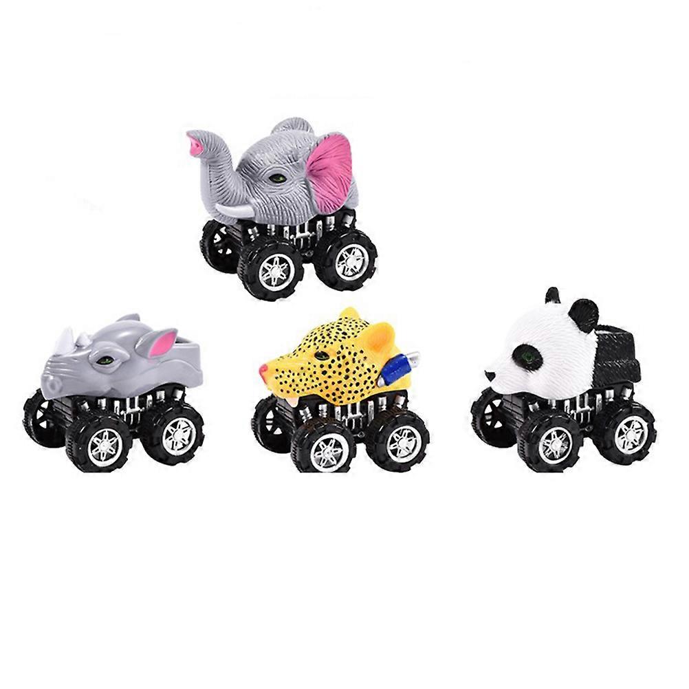 Kids Pull Back Car Panda Animal Vehicles Educational Toy Gift 2Pcs