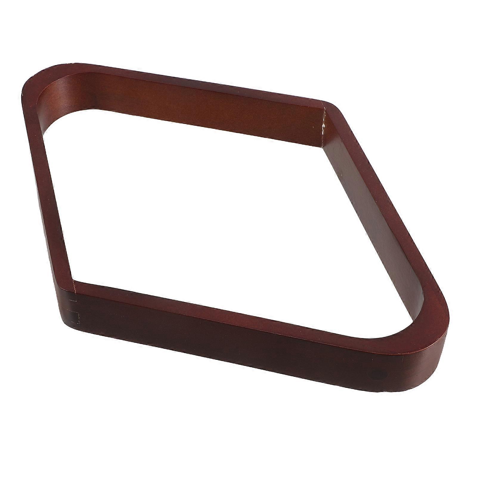 Solid Wood Billiard Rack Triangle Set for Pool Table 3Pcs Brown Accessories