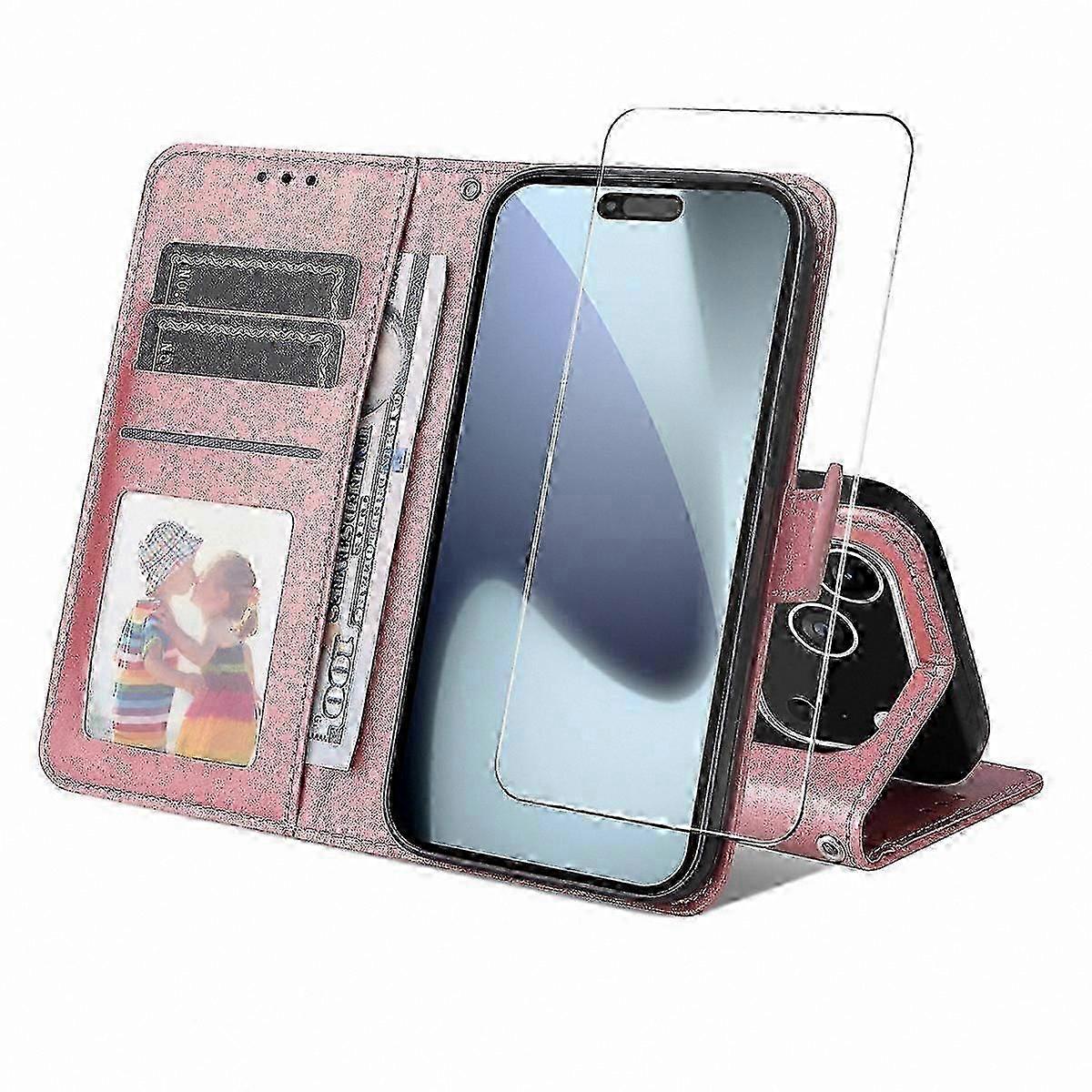 Protective Leather Cover with Integrated Screen Protector for Devices