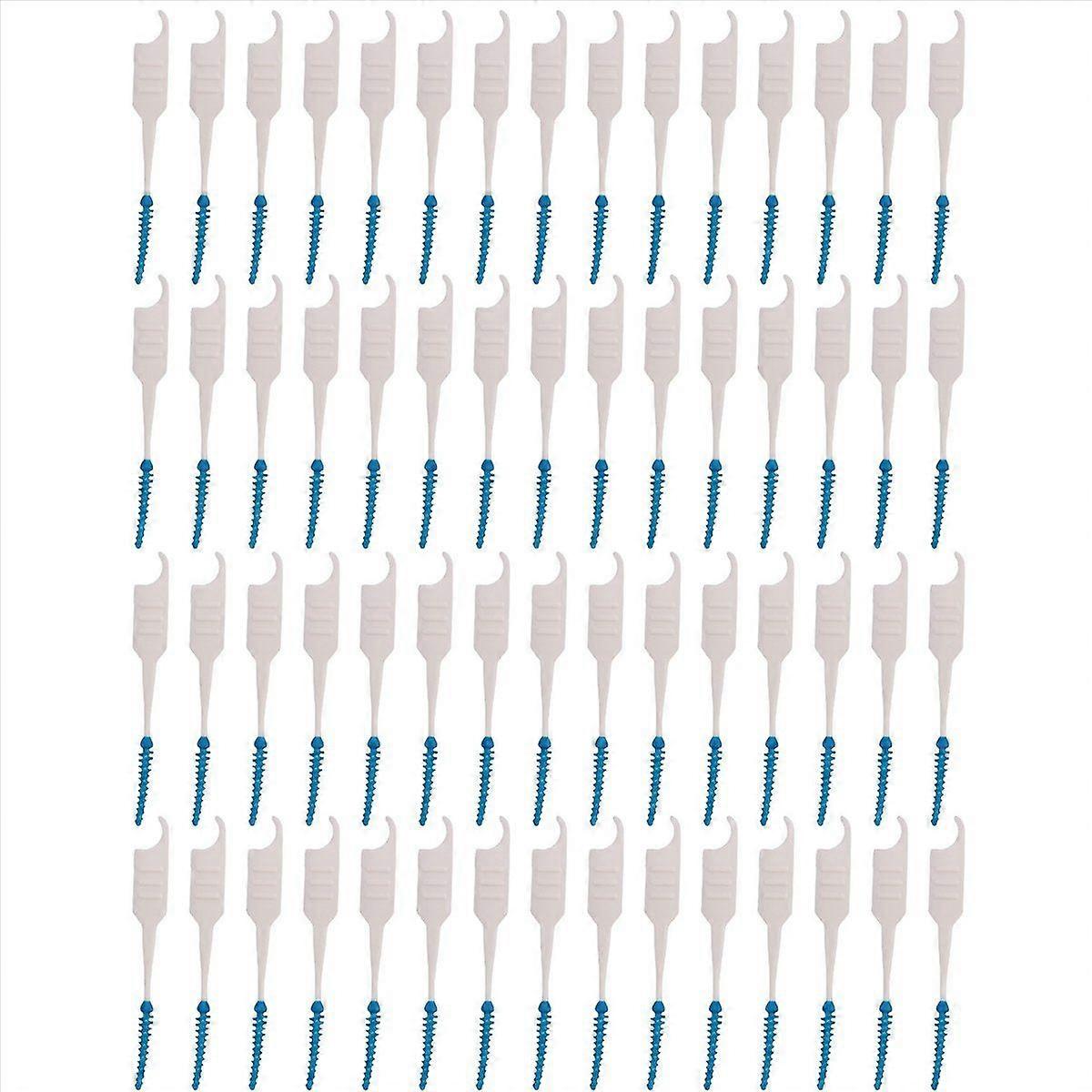 200Pcs/Box Soft Silicone Dental Floss Interdental Brush Disposable
