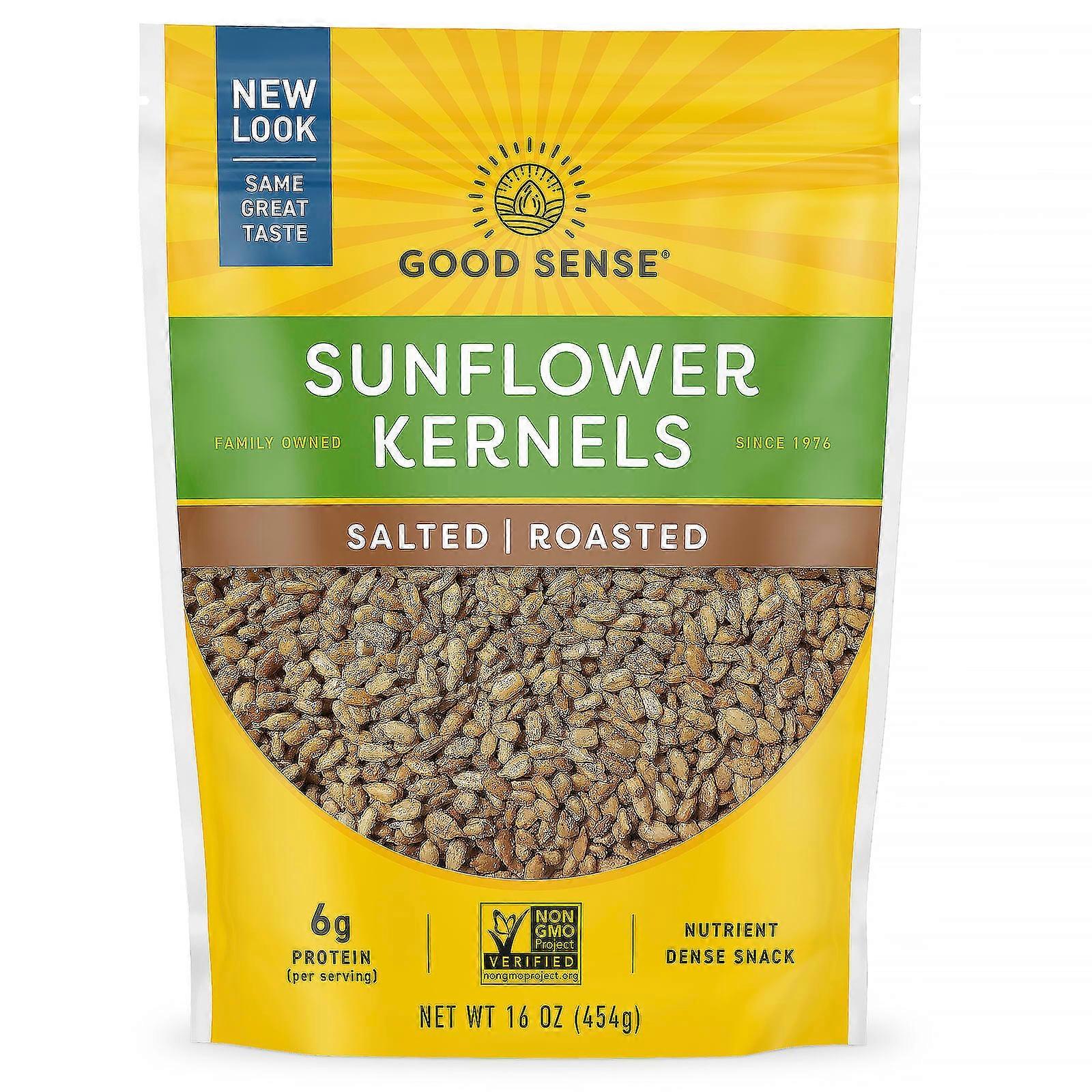 Sunflower Kernels, Salted, Roasted, 16 oz (454 g)