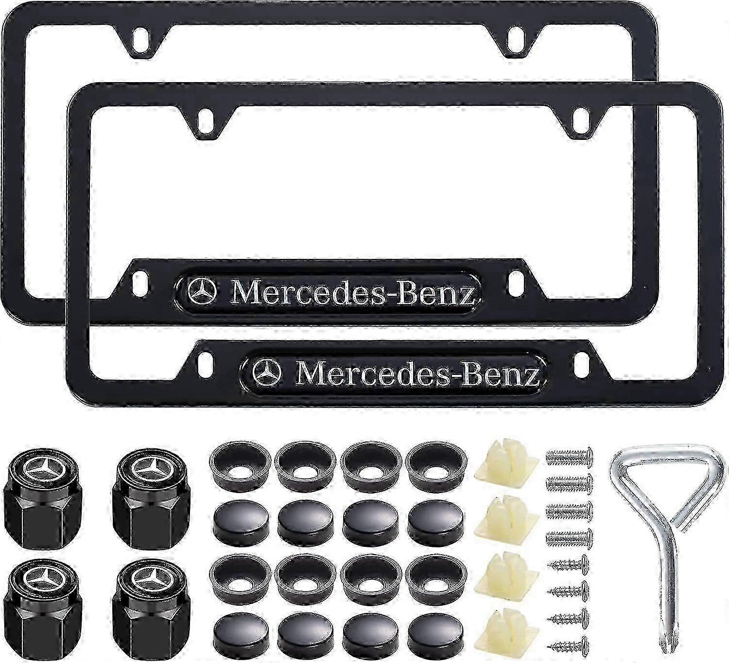 Rámečky SPZ pro Mercedes Benz (2-pack, černá)