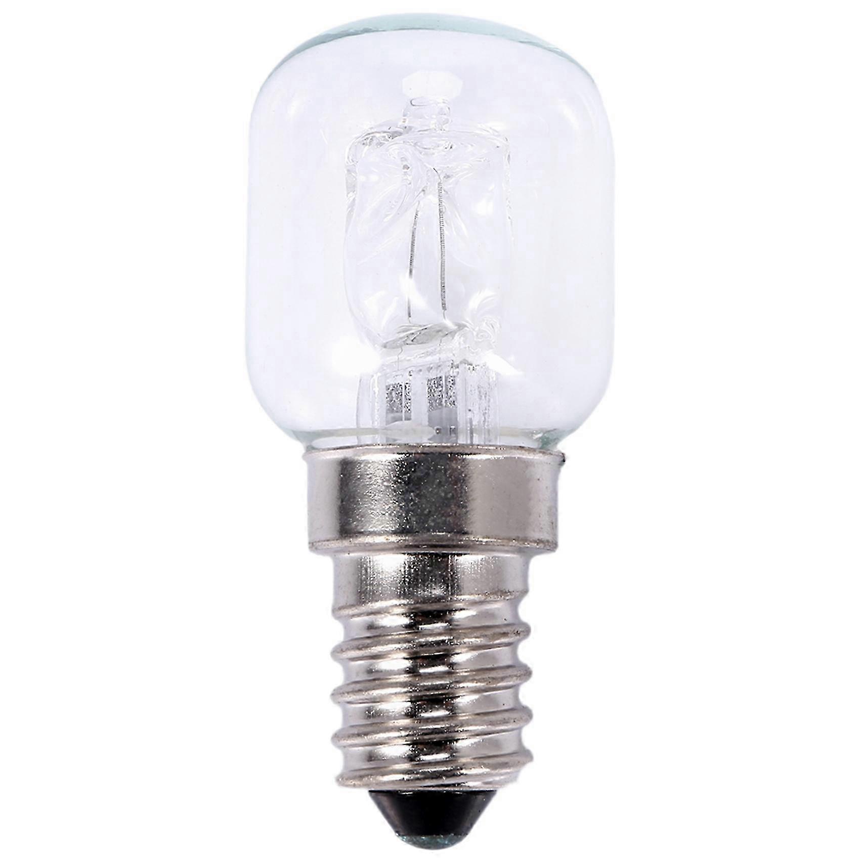 E14 Halogen Oven Bulb, 25W 250V 500°C High Temperature Transparent Quartz Bulb