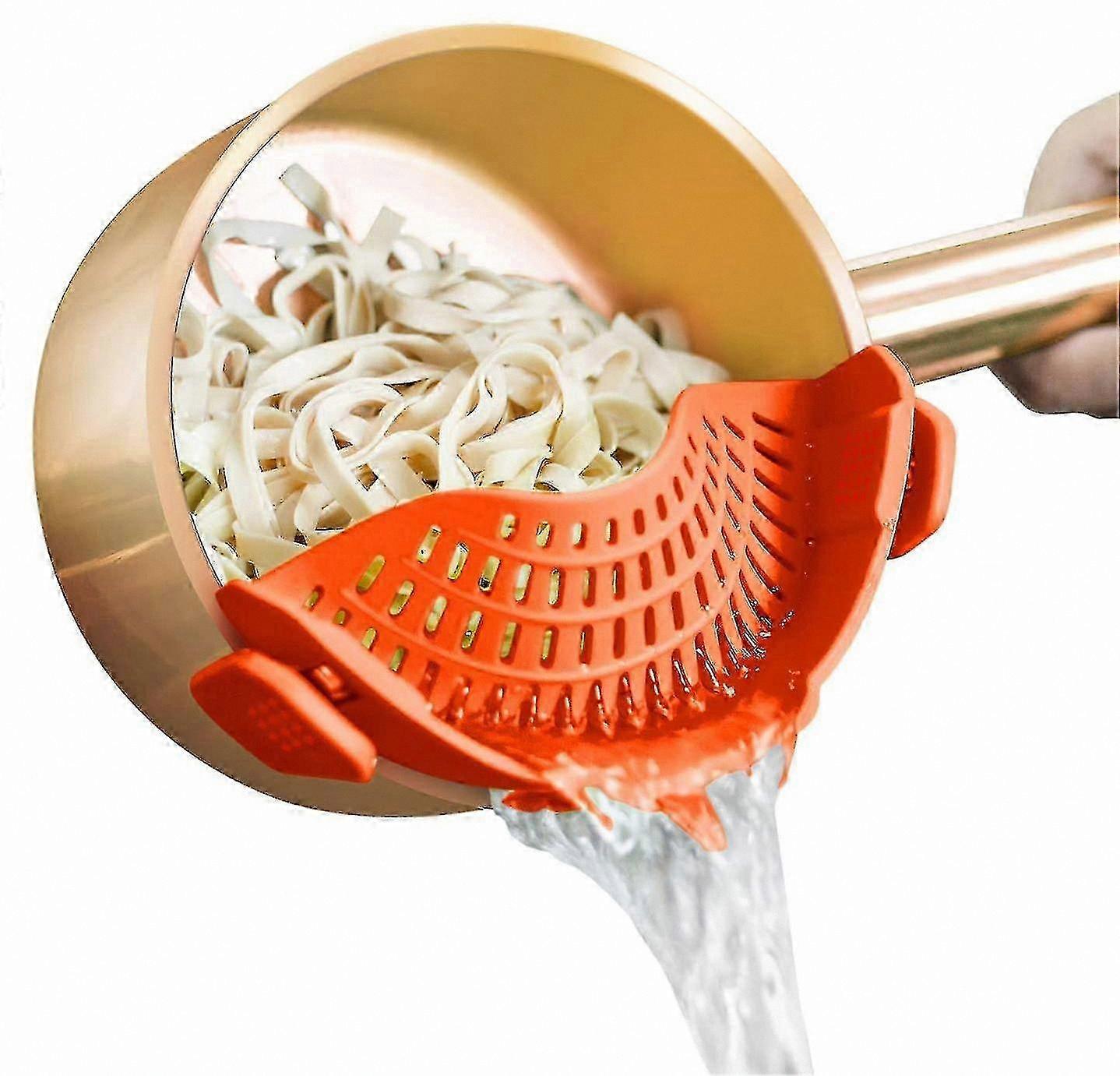 Kitchen Strainer Clip for Pots and Pans with Silicone Material