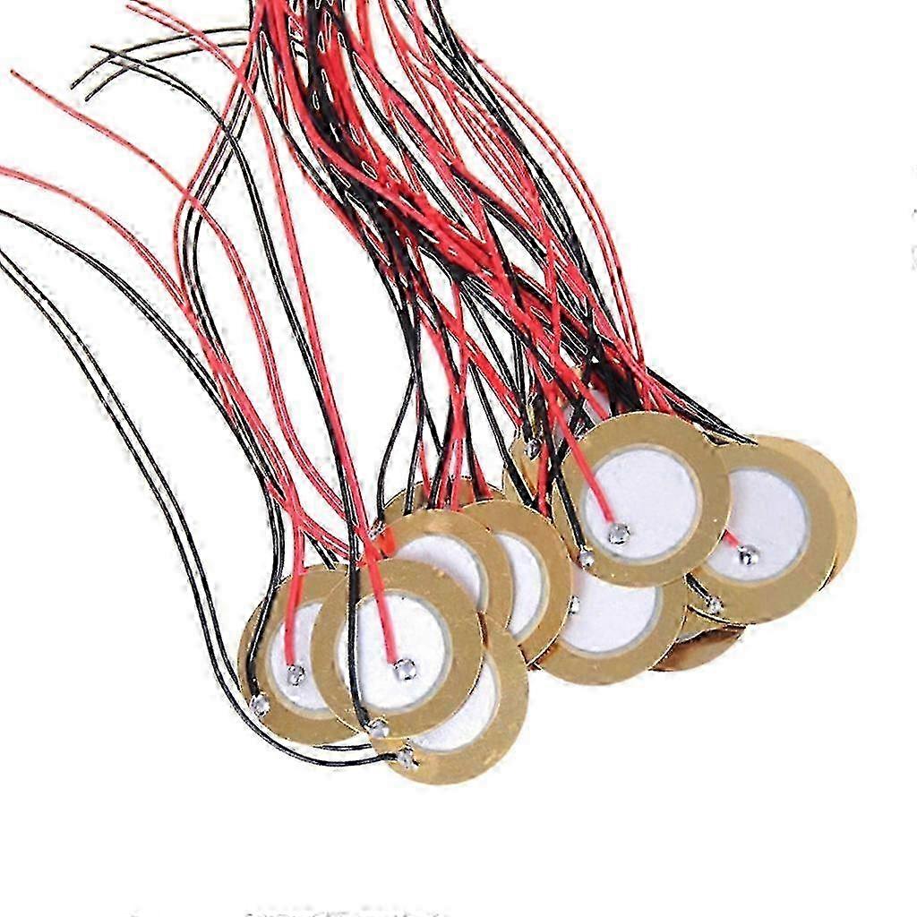 15Pcs Contact Microphone Triggers Sound Sensor with Wire for Acoustic Instrument