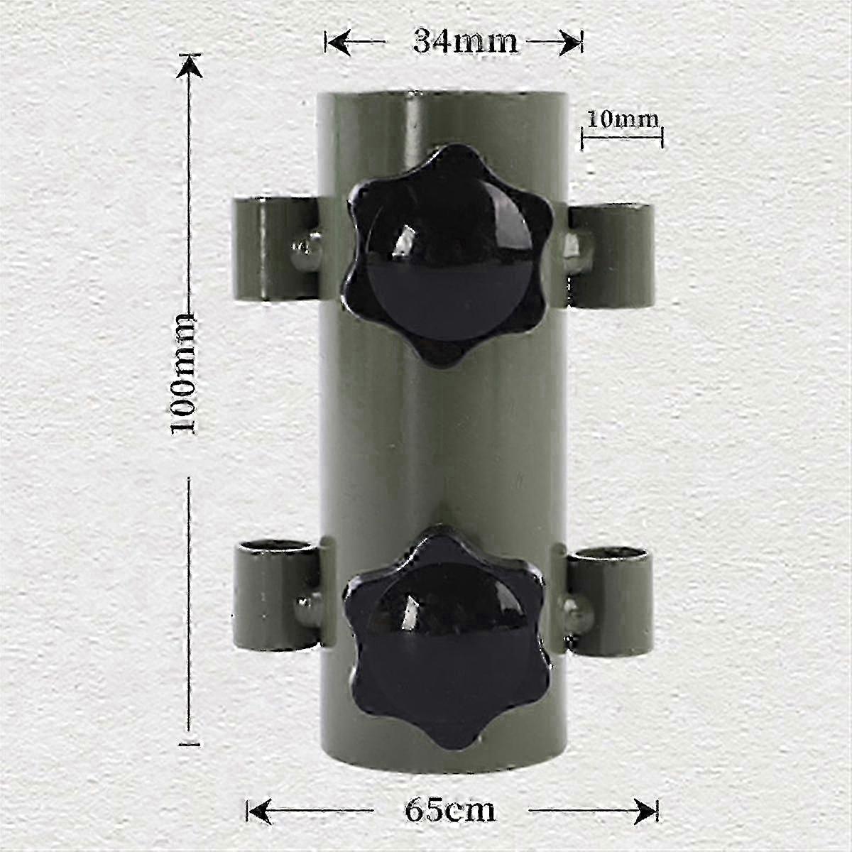 6PCS Awning Canopy Pole Fixed Tube Ground Bracket Windproof Adjustable Tent Support Pole with Groun miao4