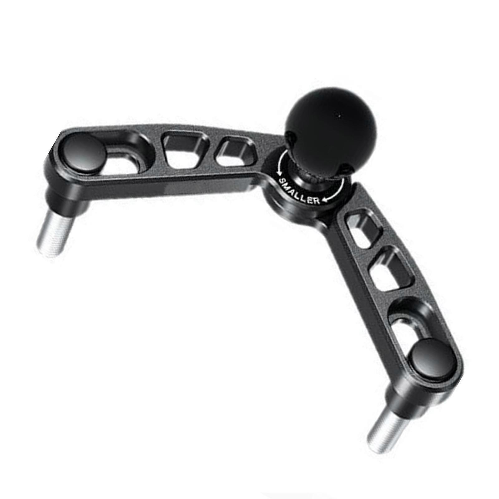 Heavy Duty Motorcycle Fork Stem 25mm Ball Base Adjustable Aluminum Alloy Mount With Double Socket Arm For Device Holder Multicolor